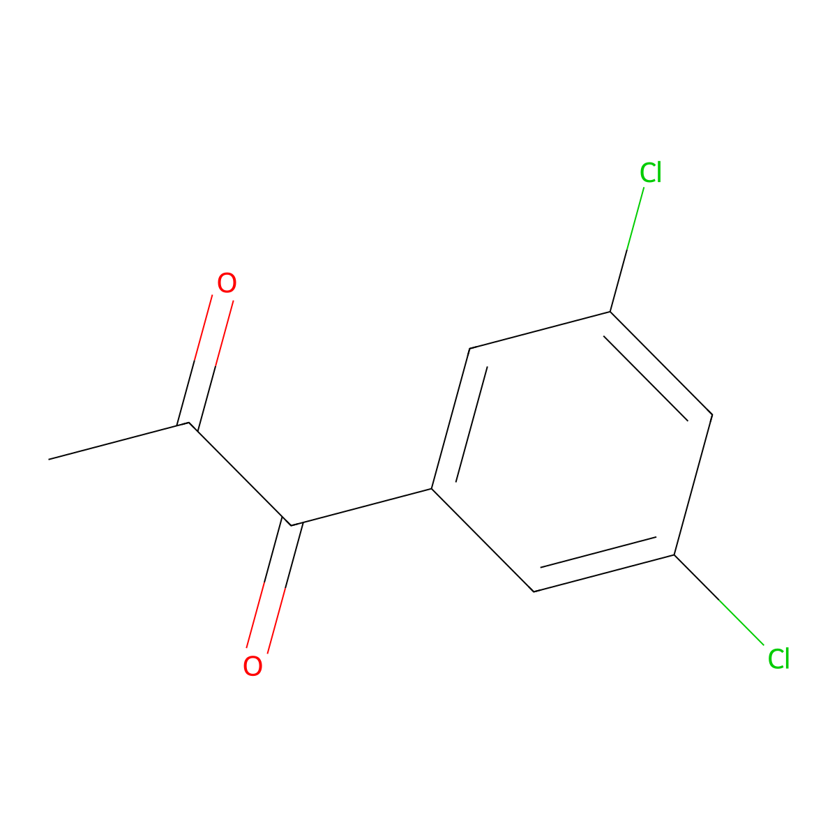 1-(3,5-Dichlorophenyl)propane-1,2-dione molecular structure, CAS 386715-49-7