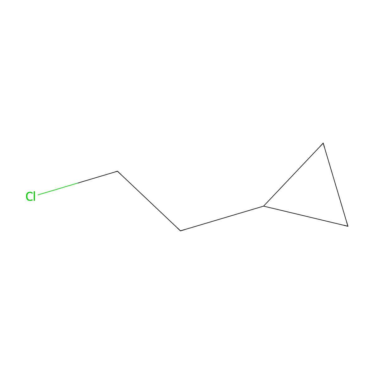 (2-Chloroethyl)cyclopropane molecular structure, CAS 38674-38-3