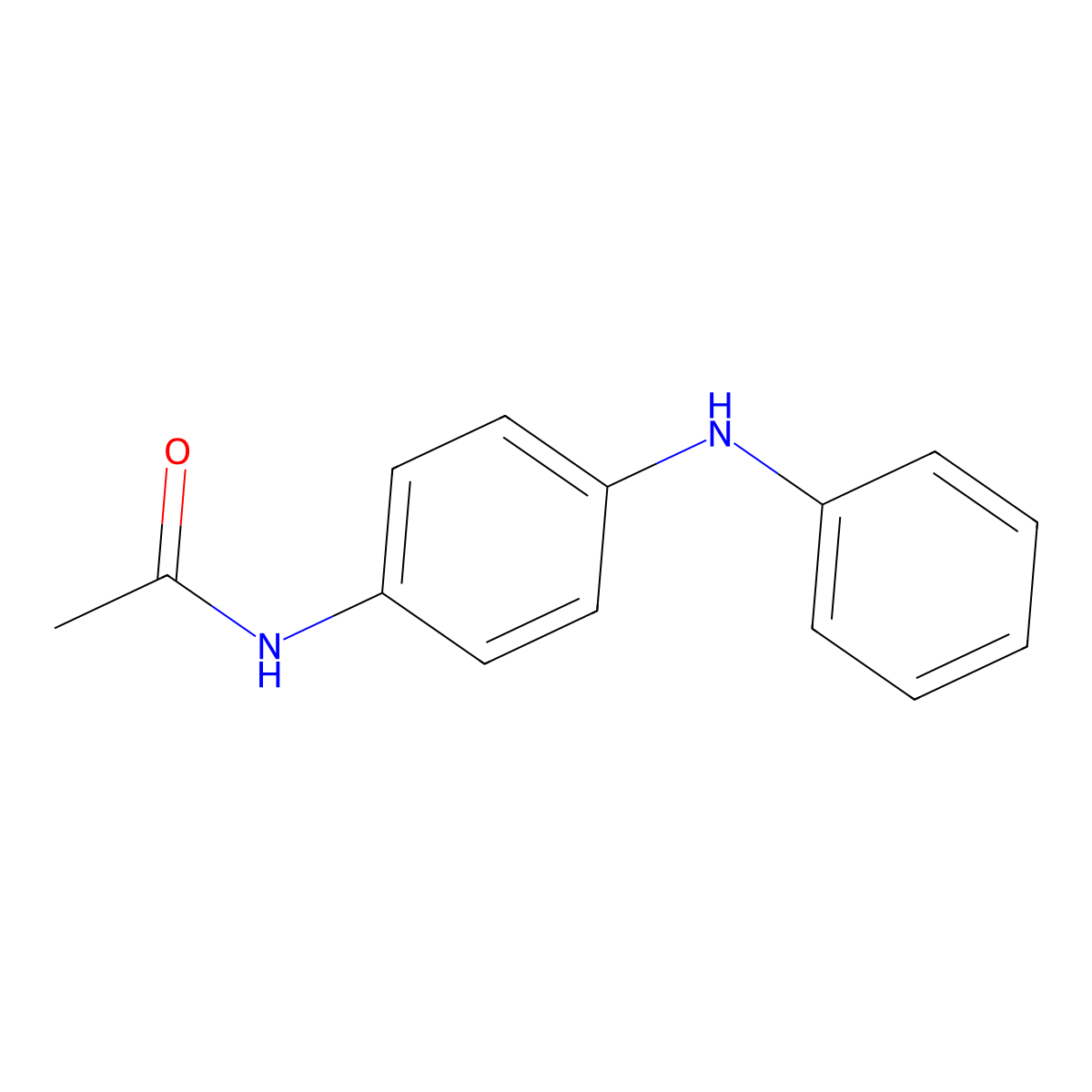 N-[4-(phenylamino)phenyl]acetamide molecular structure, CAS 38674-90-7