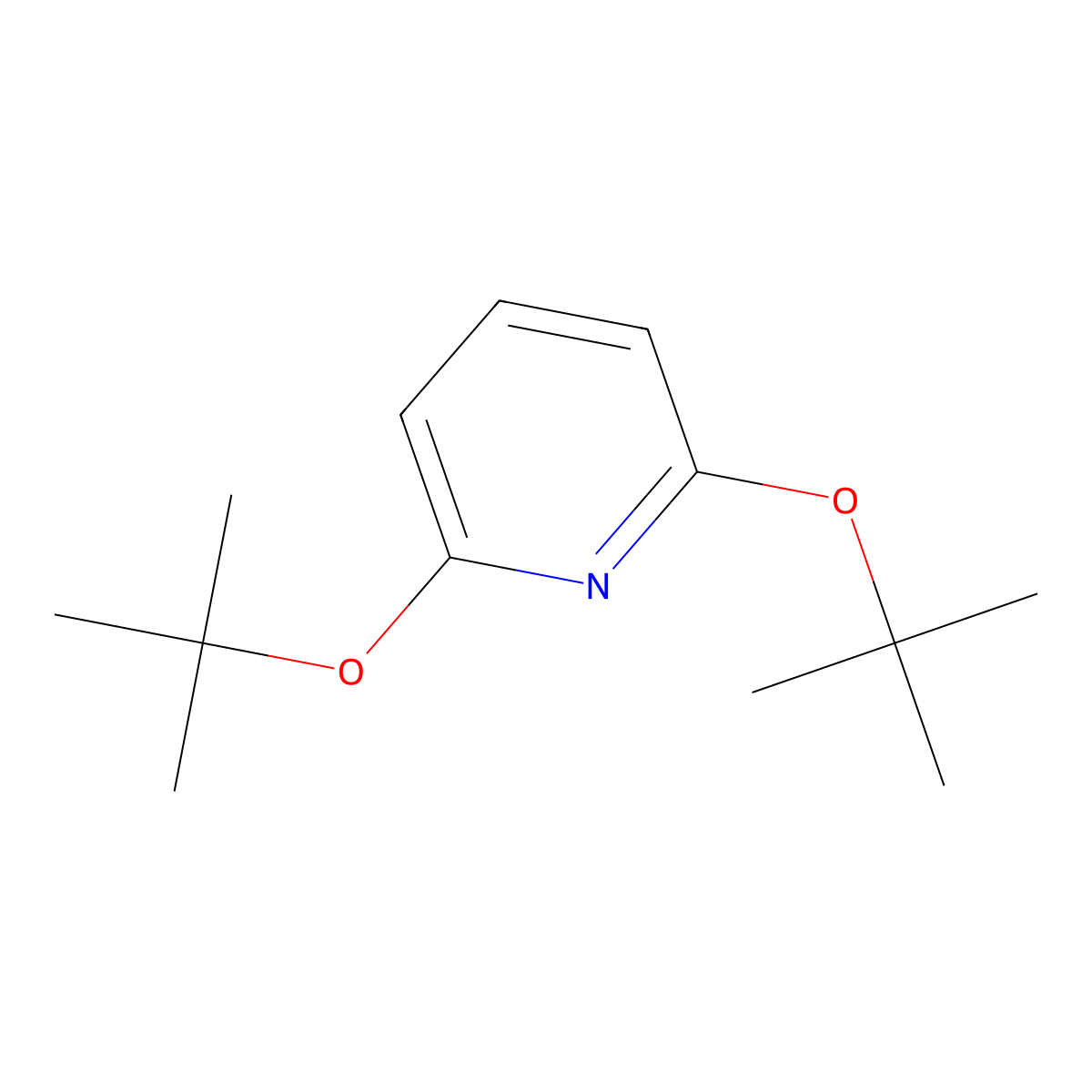 2,6-Di-tert-butoxypyridine molecular structure, CAS 386749-90-2