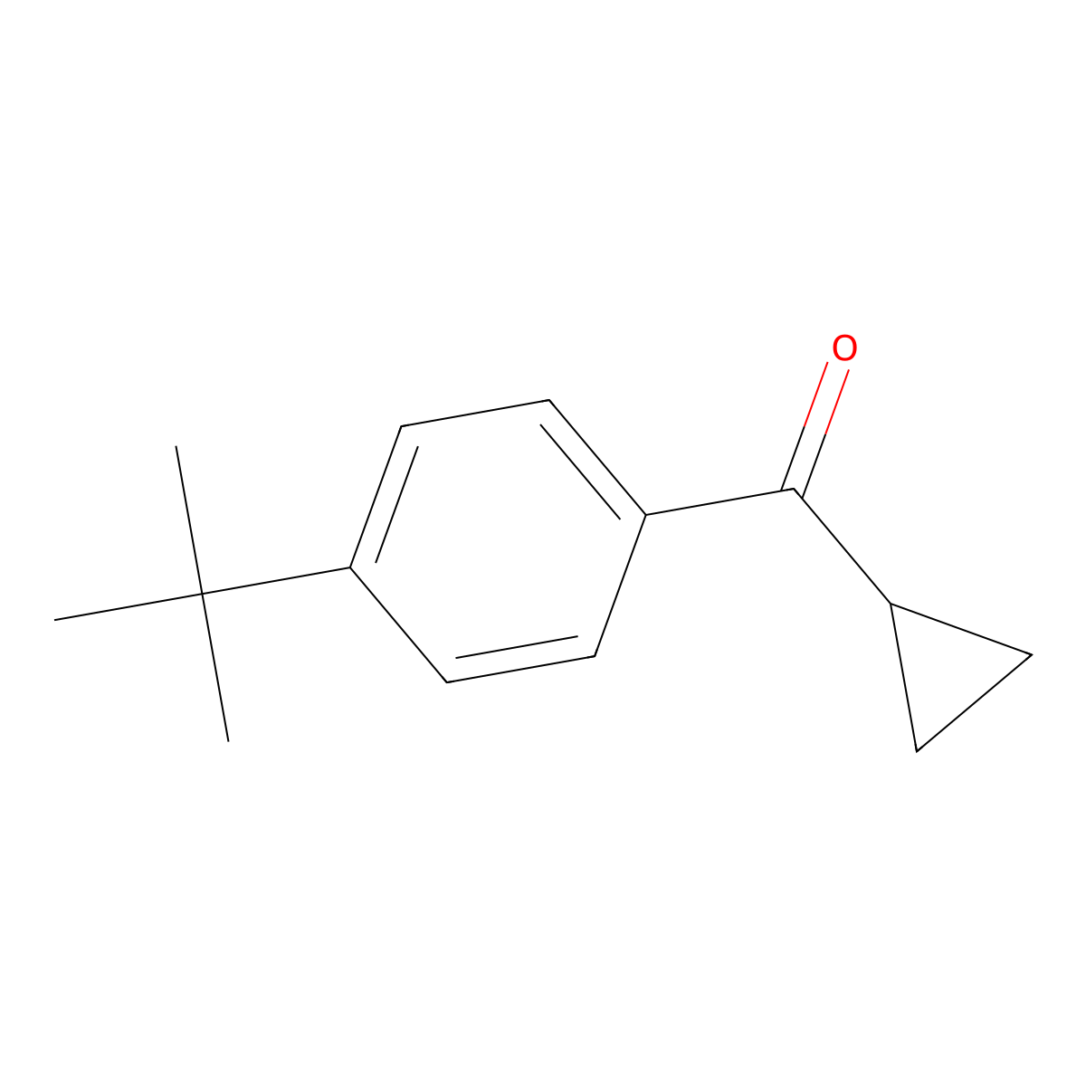 4-tert-Butylphenyl cyclopropyl ketone molecular structure, CAS 38675-79-5