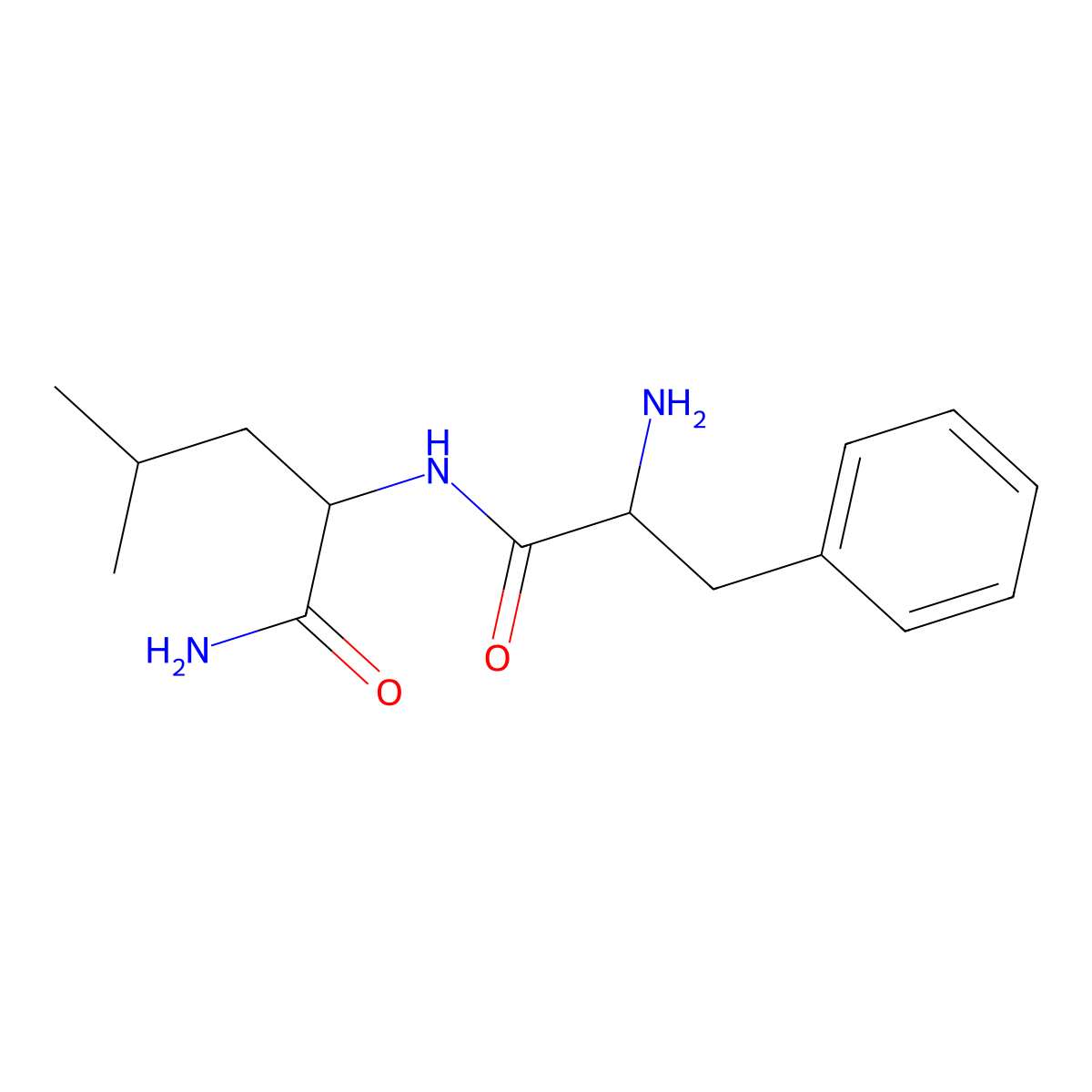 L-Phenylalanyl-L-leucinamide molecular structure, CAS 38678-59-0
