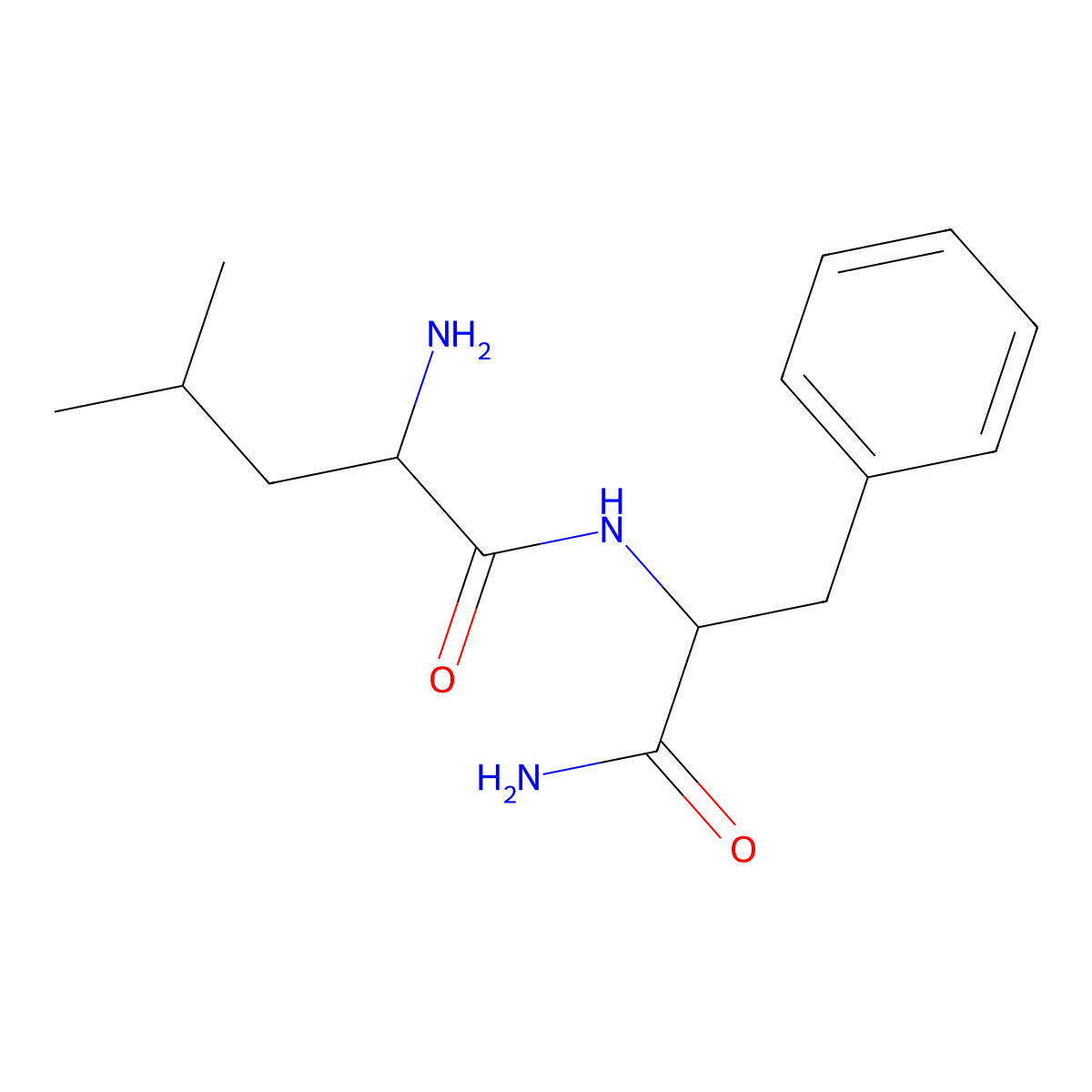 Leucyl-phenylalanine amide molecular structure, CAS 38678-60-3