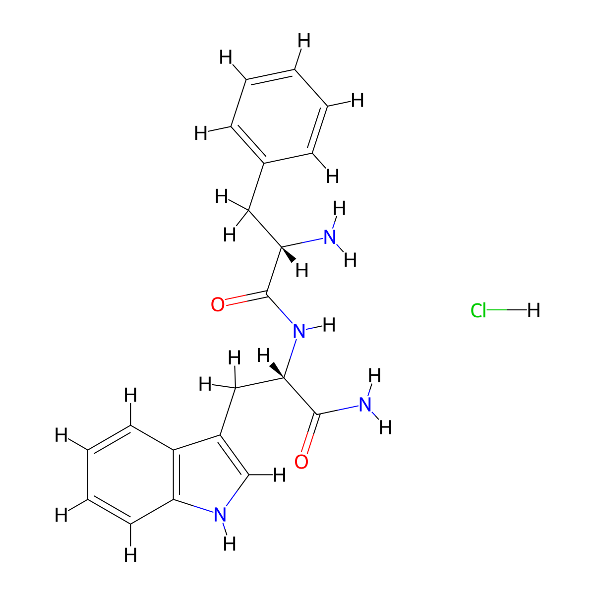 H-Phe-Trp-NH2 HCl molecular structure, CAS 38678-69-2