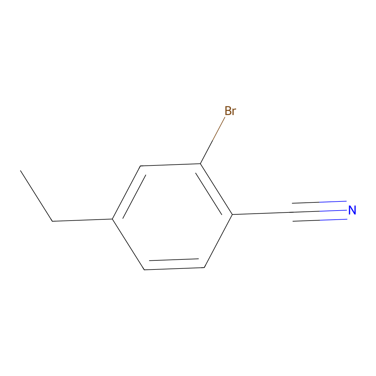 2-Bromo-4-ethylbenzonitrile molecular structure, CAS 38678-87-4