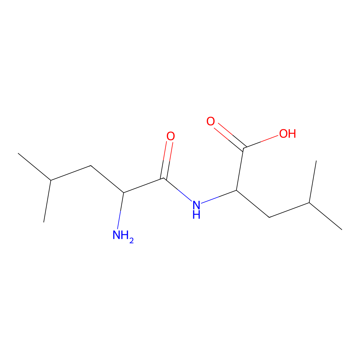 D-Leucyl-L-leucine molecular structure, CAS 38689-31-5