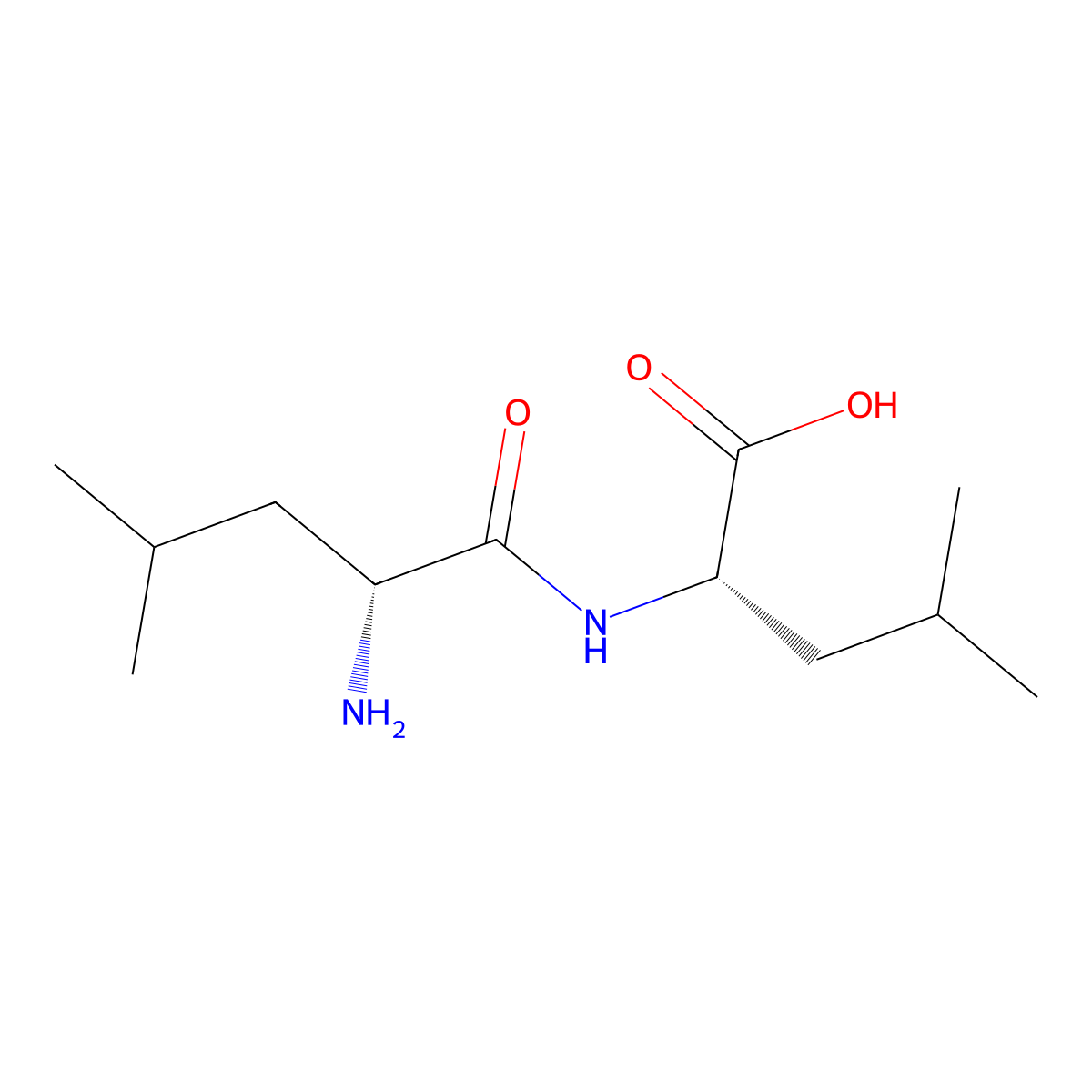D-Leucyl-L-leucine molecular structure, CAS 38689-31-5