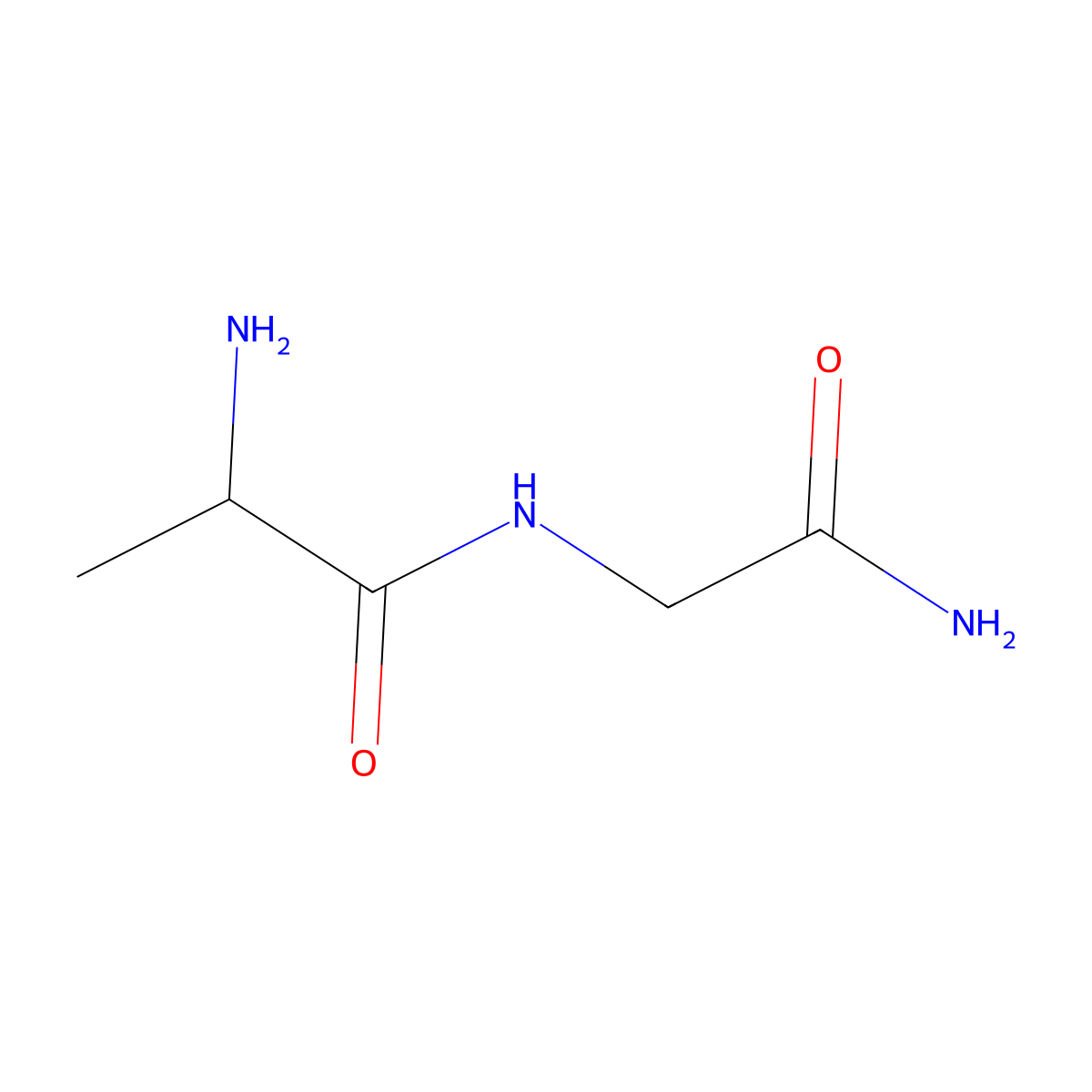 L-Alanylglycinamide molecular structure, CAS 38689-34-8