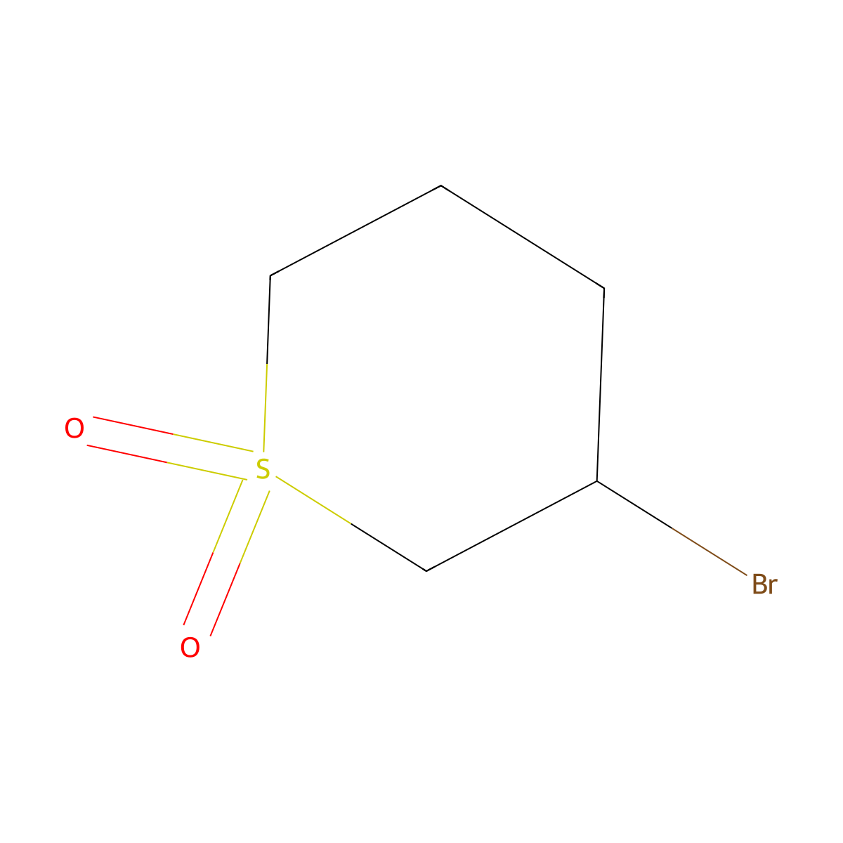 3-bromotetrahydro-2H-thiopyran 1,1-dioxide molecular structure, CAS 38690-81-2