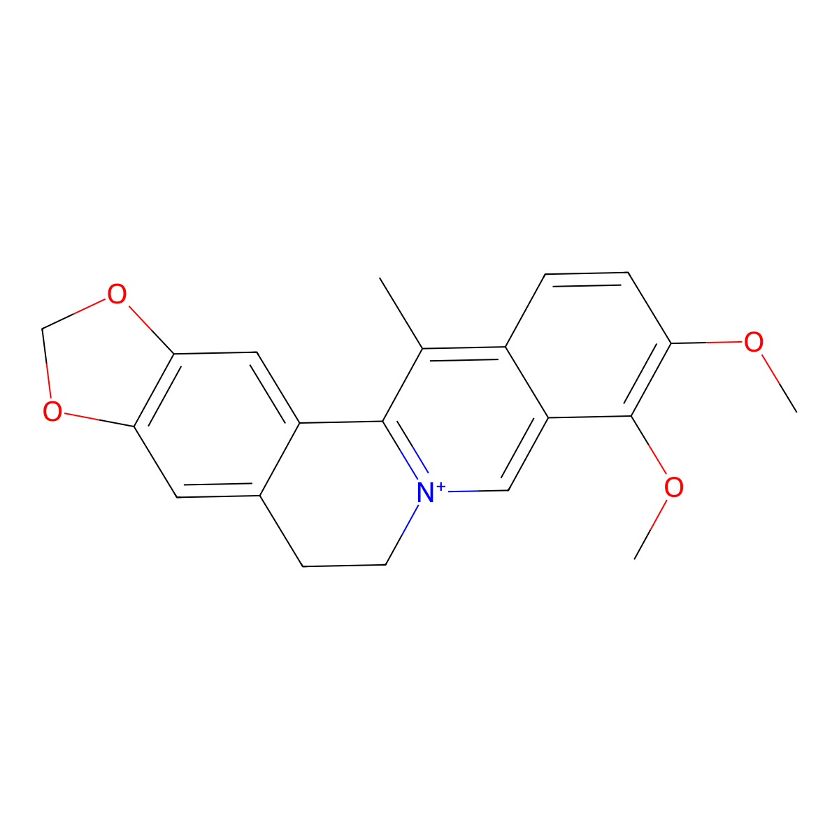 13-Methylberberine molecular structure, CAS 38691-92-8