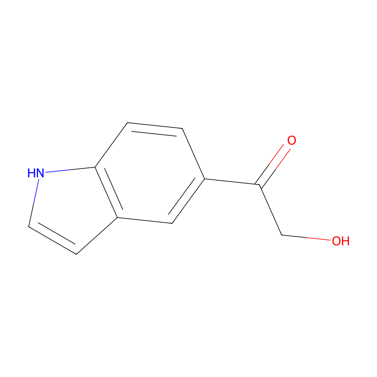 Ketone, hydroxymethyl 5-indolyl molecular structure, CAS 38693-06-0