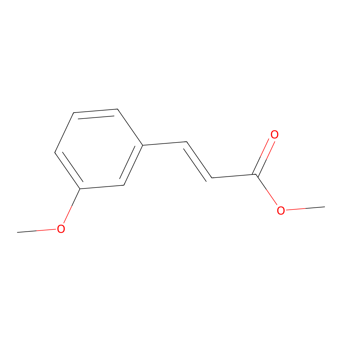 (E)-methyl 3-(3-methoxyphenyl)acrylate molecular structure, CAS 38693-90-2