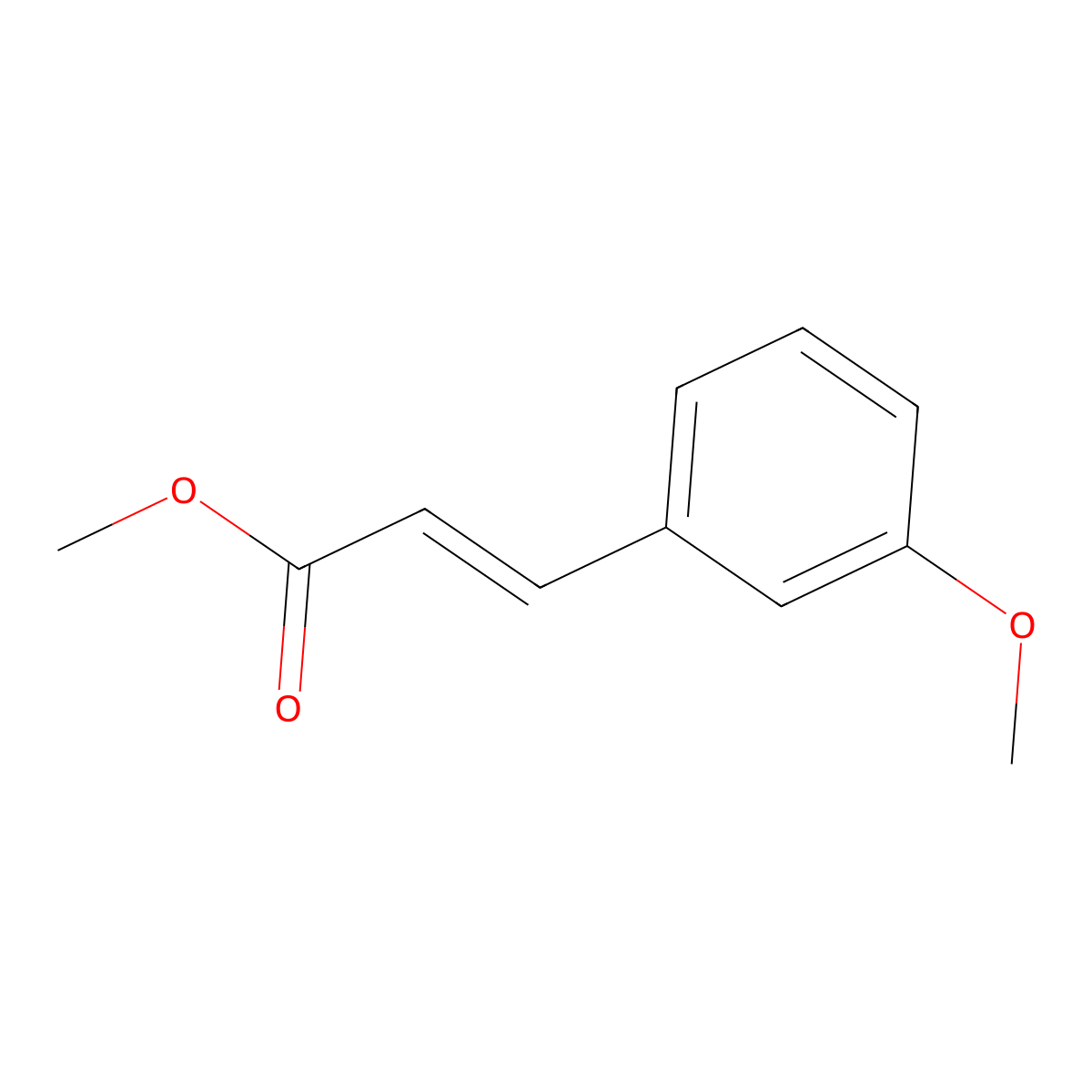 (E)-methyl 3-(3-methoxyphenyl)acrylate molecular structure, CAS 38693-90-2