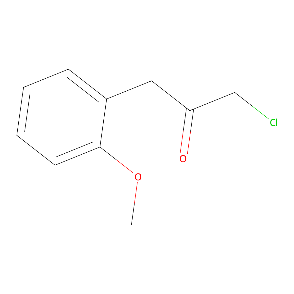 1-Chloro-3-(2-methoxyphenyl)propan-2-one molecular structure, CAS 38694-34-7
