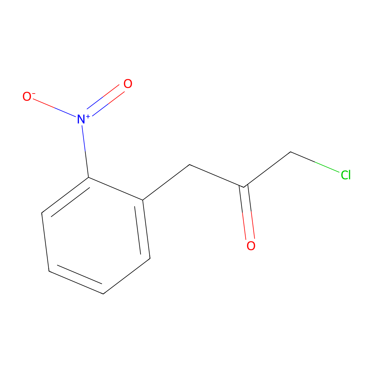 1-Chloro-3-(2-nitrophenyl)propan-2-one molecular structure, CAS 38694-35-8