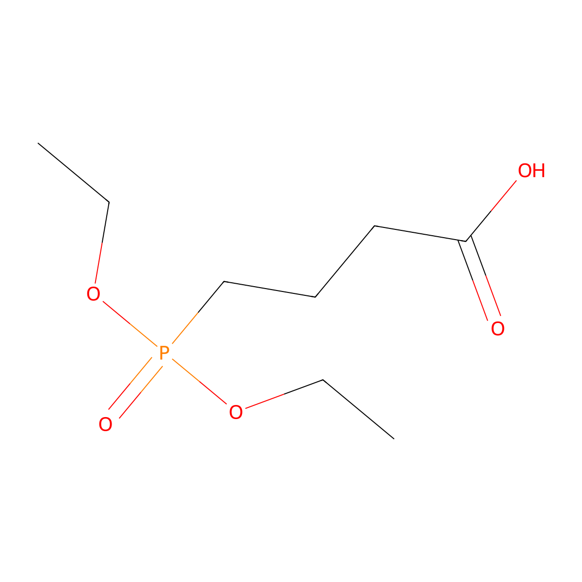 4-(Diethoxyphosphoryl)butanoic acid molecular structure, CAS 38694-48-3