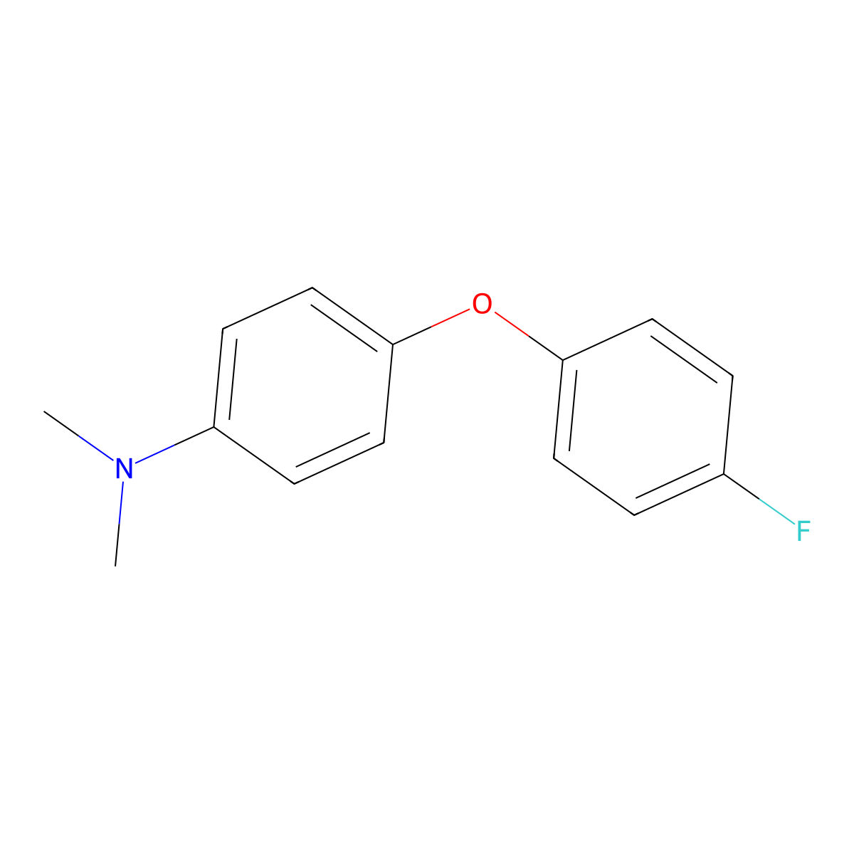 4-(4-Fluorophenoxy)-N,N-dimethylaniline molecular structure, CAS 38695-10-2