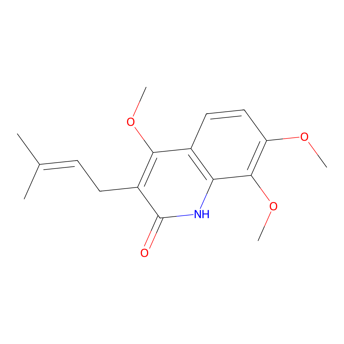 Preskimmianine molecular structure, CAS 38695-41-9