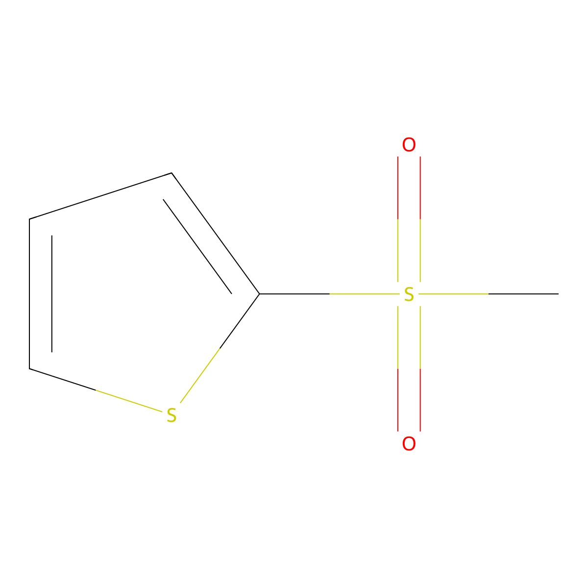 2-Methylsulfonylthiophene molecular structure, CAS 38695-60-2