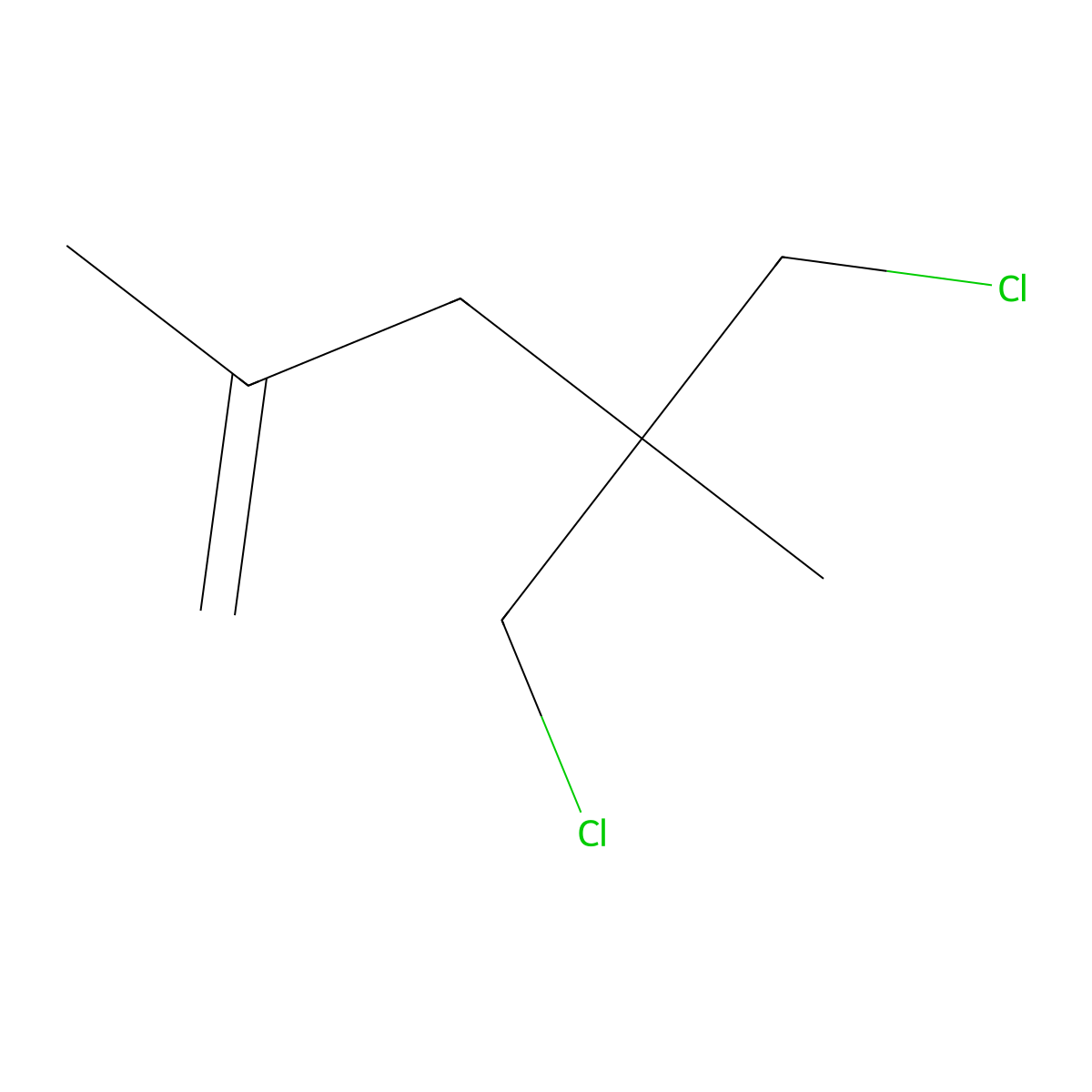 5-Chloro-4-(chloromethyl)-2,4-dimethyl-1-pentene molecular structure, CAS 38696-17-2