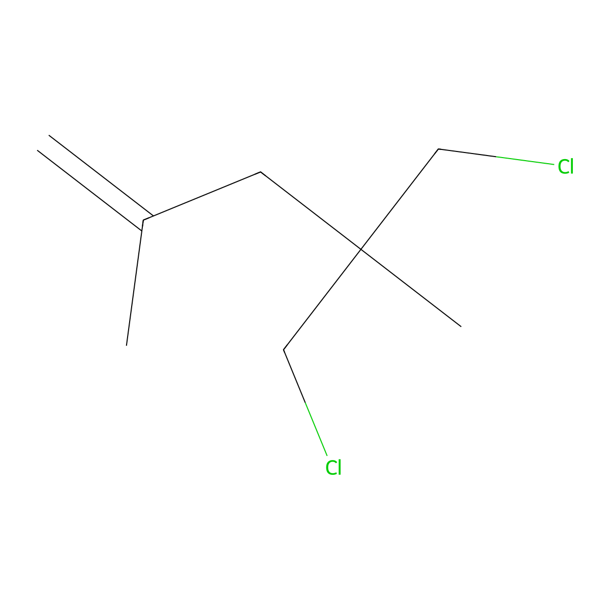 5-Chloro-4-(chloromethyl)-2,4-dimethyl-1-pentene molecular structure, CAS 38696-17-2