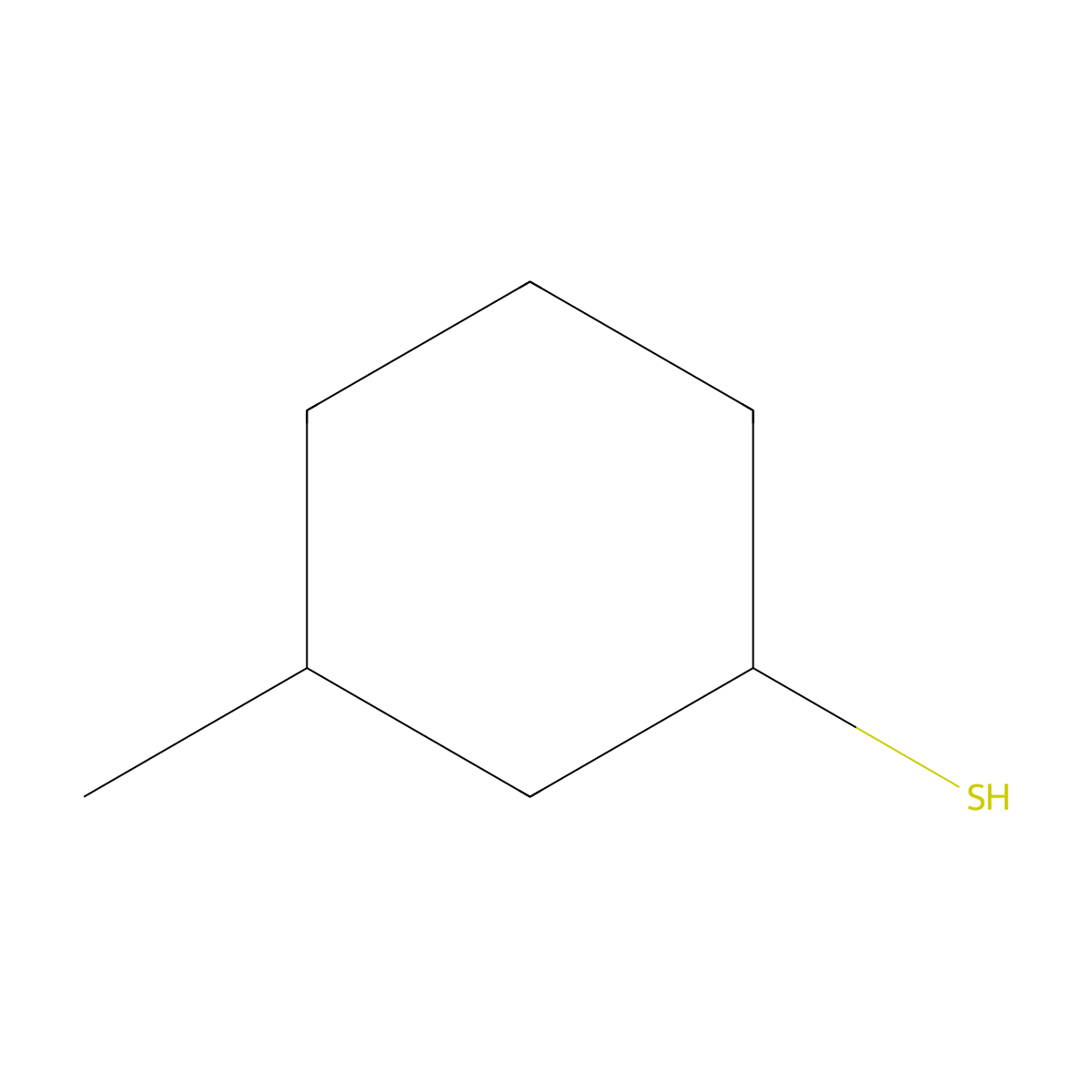 3-Methylcyclohexanethiol molecular structure, CAS 38699-50-2