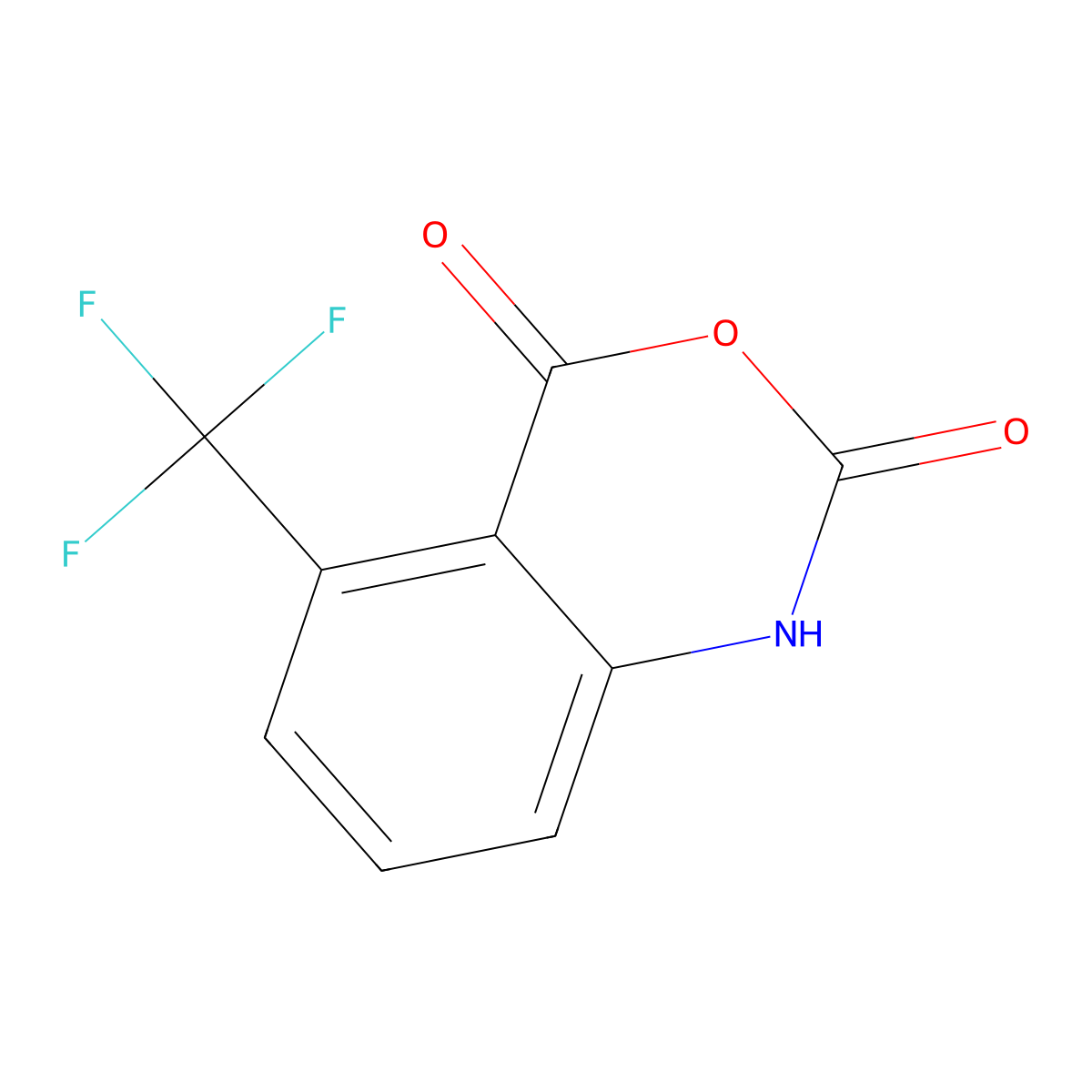 5-(Trifluoromethyl)-2H-3,1-benzoxazine-2,4(1H)-dione molecular structure, CAS 387-18-8