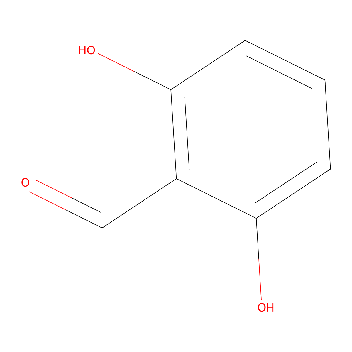 2,6-Dihydroxybenzaldehyde molecular structure, CAS 387-46-2