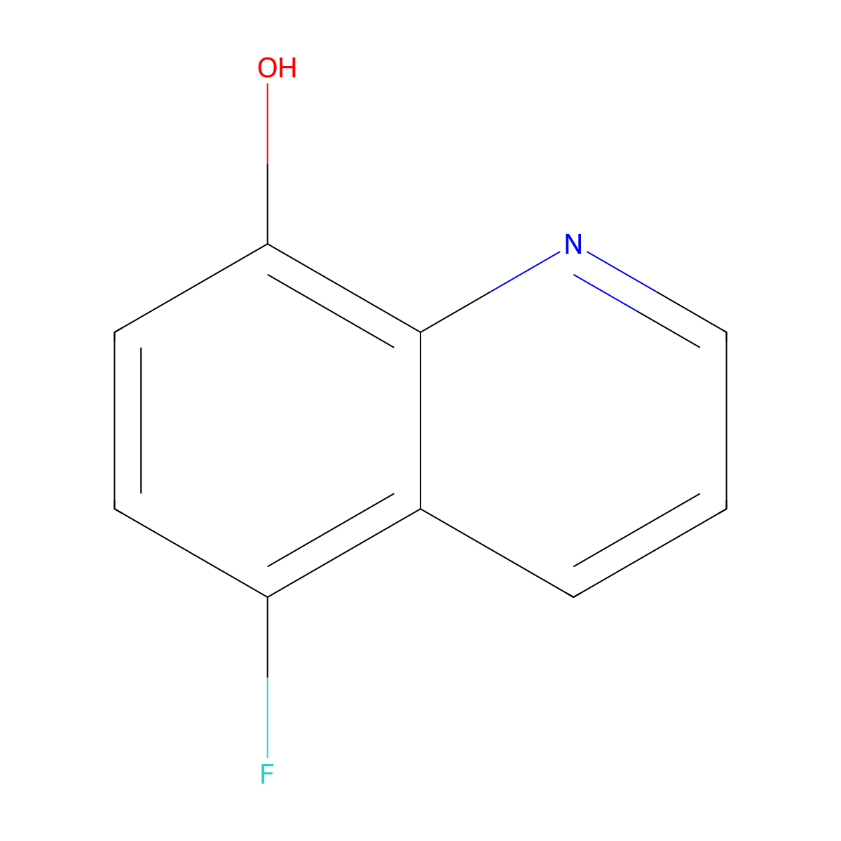 5-Fluoro-8-quinolinol molecular structure, CAS 387-97-3