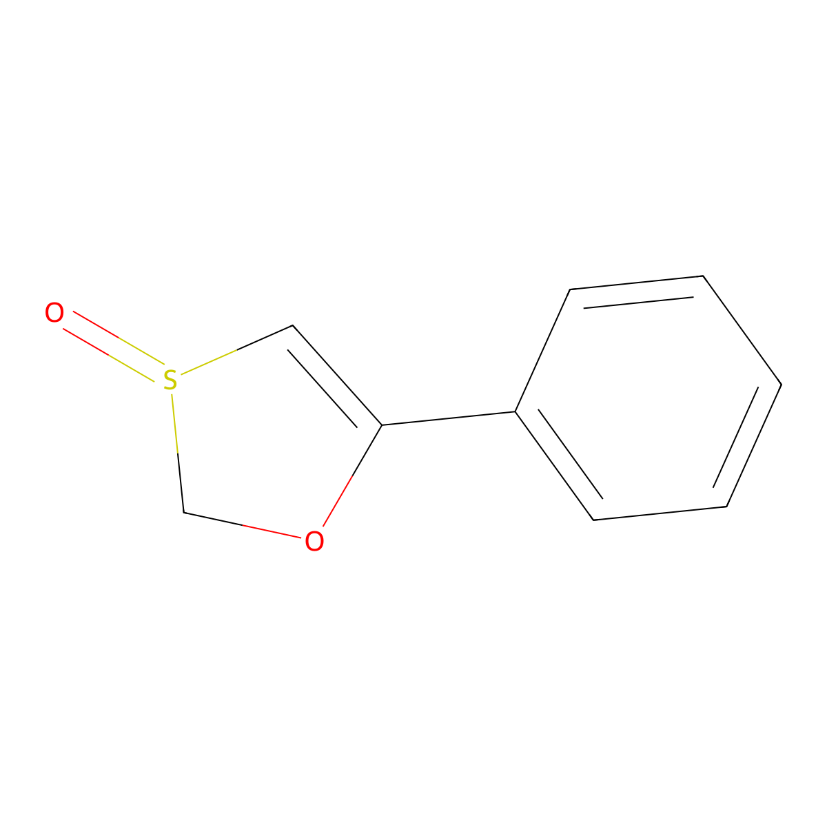 5-Phenyl-1,3-oxathiole 3-oxide molecular structure, CAS 38709-92-1