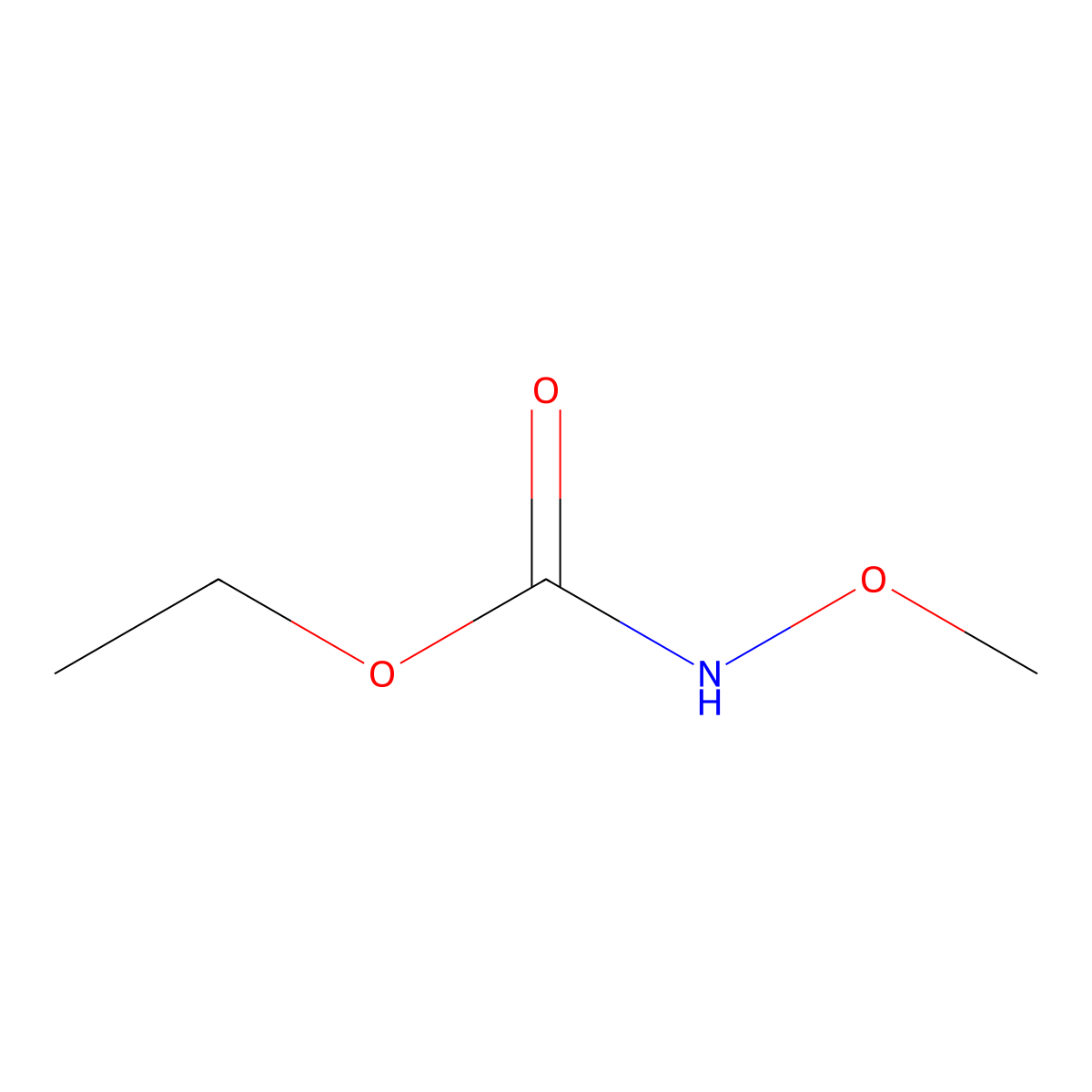 Carbamic acid, methoxy-, ethyl ester molecular structure, CAS 3871-28-1
