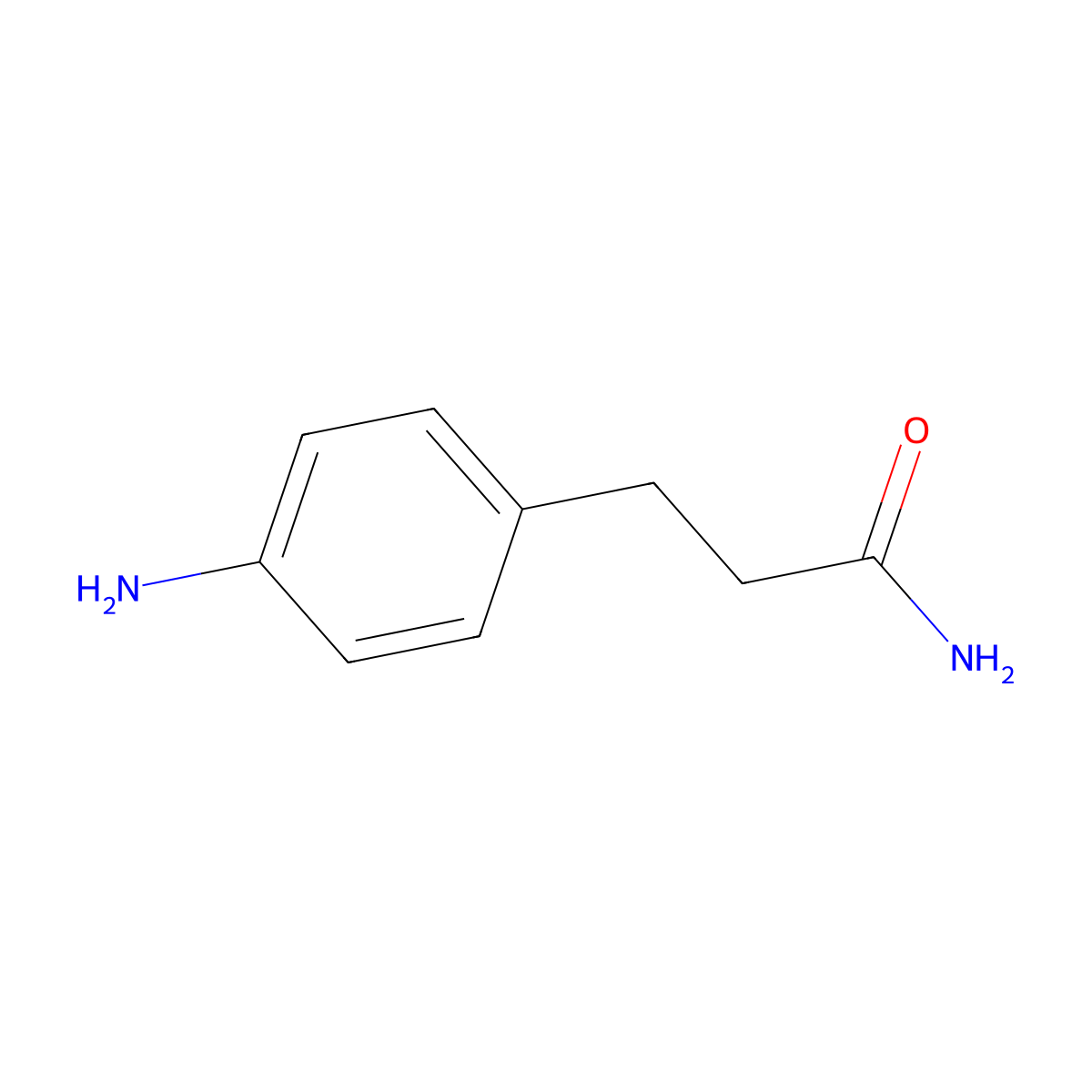 3-(4-Aminophenyl)propanamide molecular structure, CAS 38710-60-0
