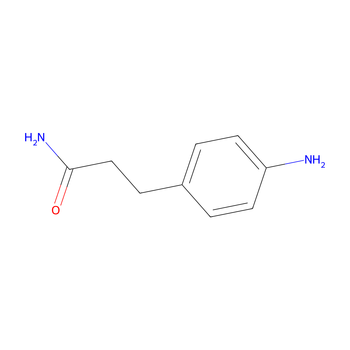 3-(4-Aminophenyl)propanamide molecular structure, CAS 38710-60-0