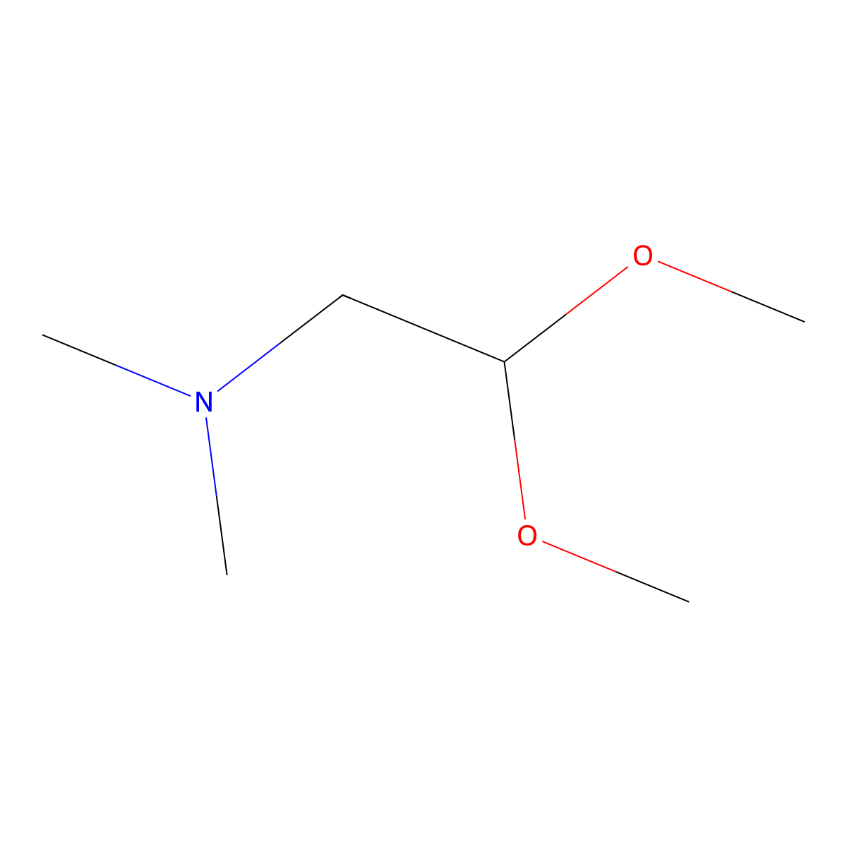 Ethanamine, 2,2-dimethoxy-N,N-dimethyl- molecular structure, CAS 38711-20-5