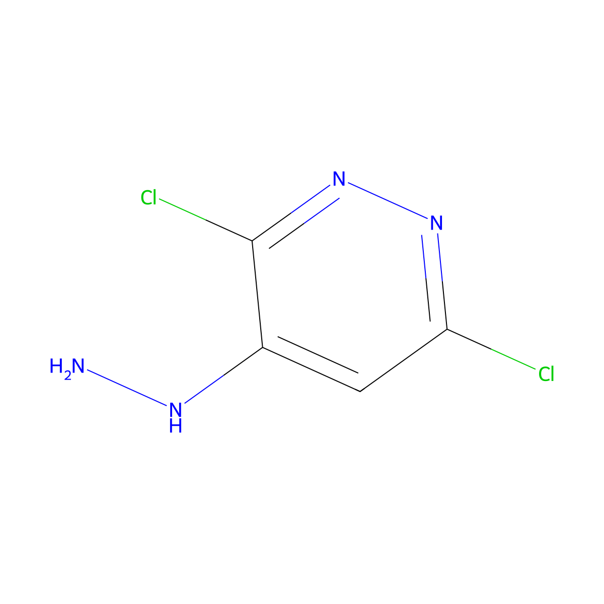 3,6-Dichloro-4-hydrazinylpyridazine molecular structure, CAS 38712-49-1