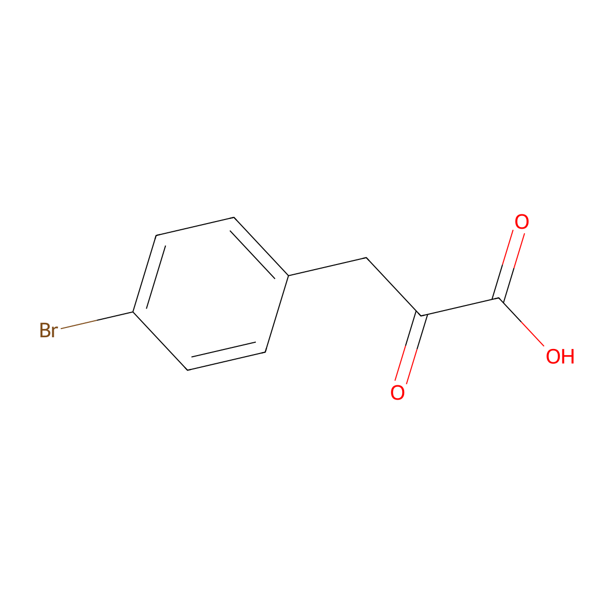 3-(4-Bromophenyl)-2-oxopropanoic acid molecular structure, CAS 38712-59-3