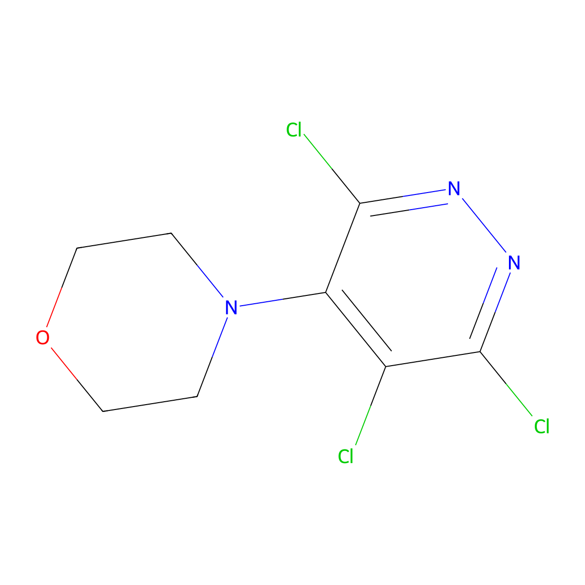 4-(Trichloropyridazin-4-yl)morpholine molecular structure, CAS 38717-20-3