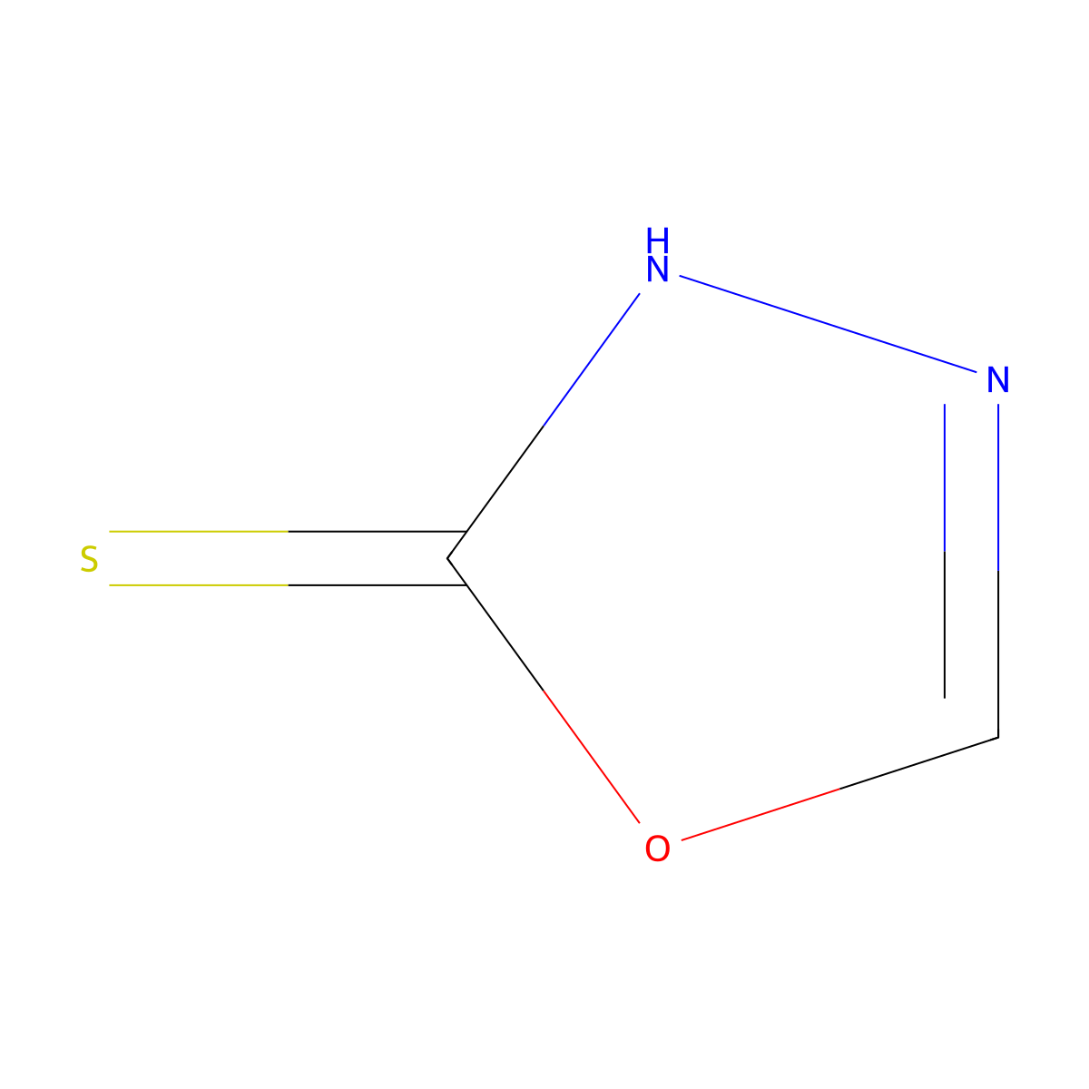 1,3,4-Oxadiazole-2-thiol molecular structure, CAS 38733-42-5
