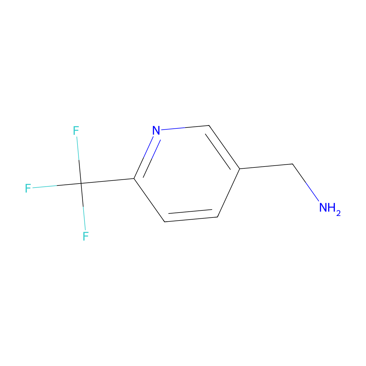 5-(Aminomethyl)-2-(trifluoromethyl)pyridine molecular structure, CAS 387350-39-2