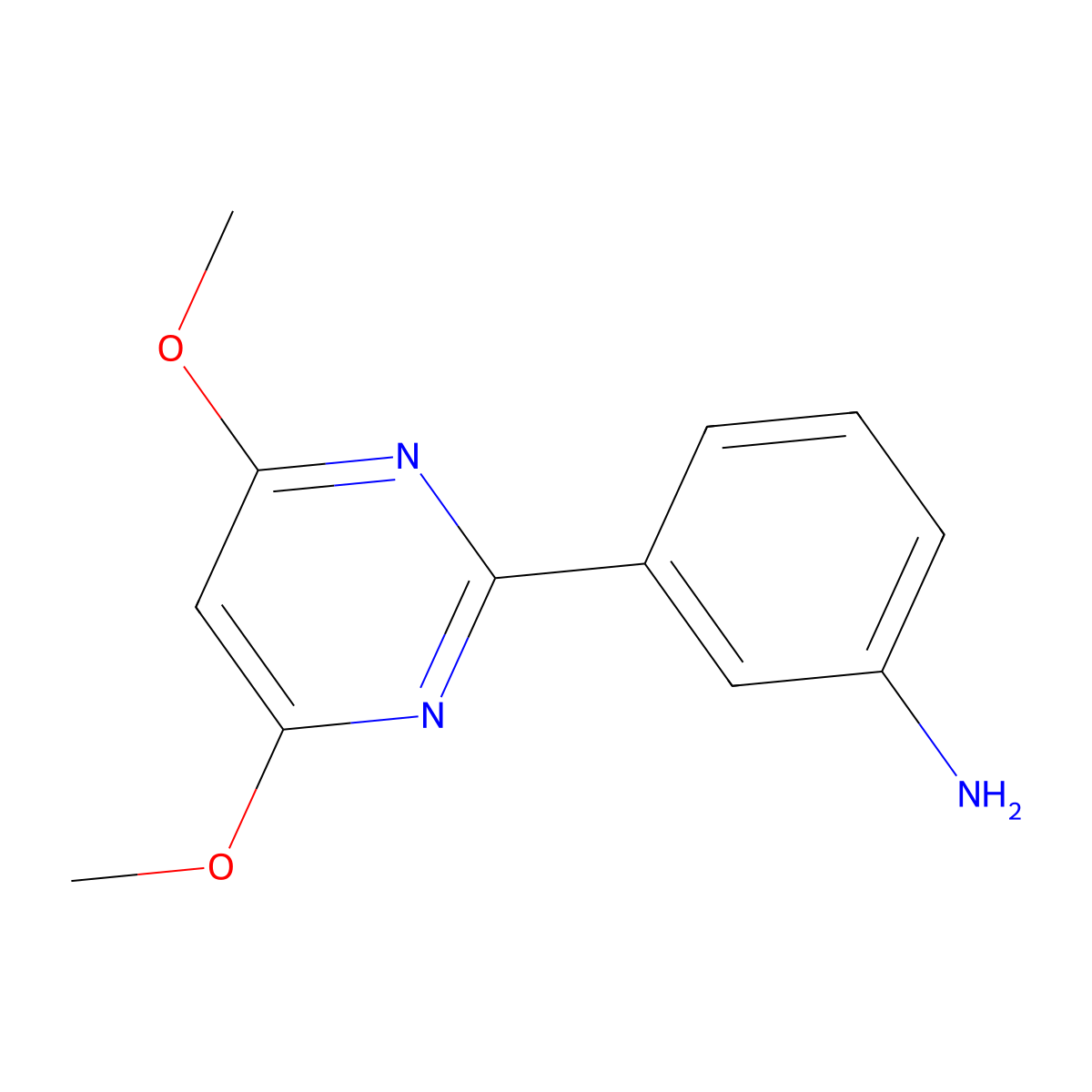 3-(4,6-Dimethoxypyrimidin-2-yl)aniline molecular structure, CAS 387350-84-7