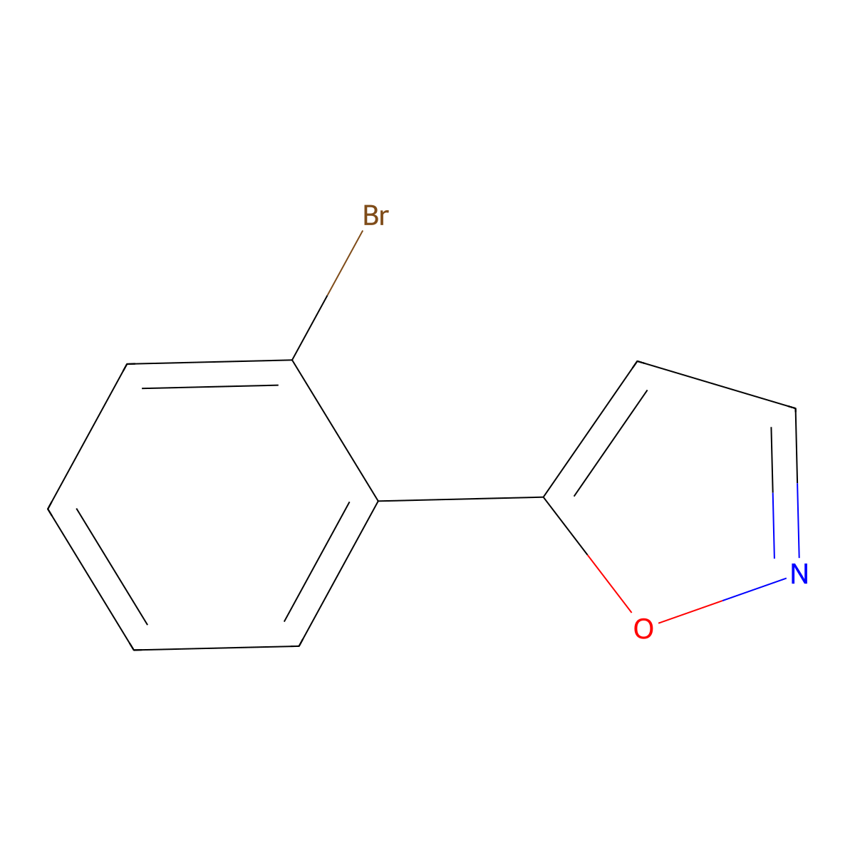 5-(2-Bromophenyl)isoxazole molecular structure, CAS 387358-52-3