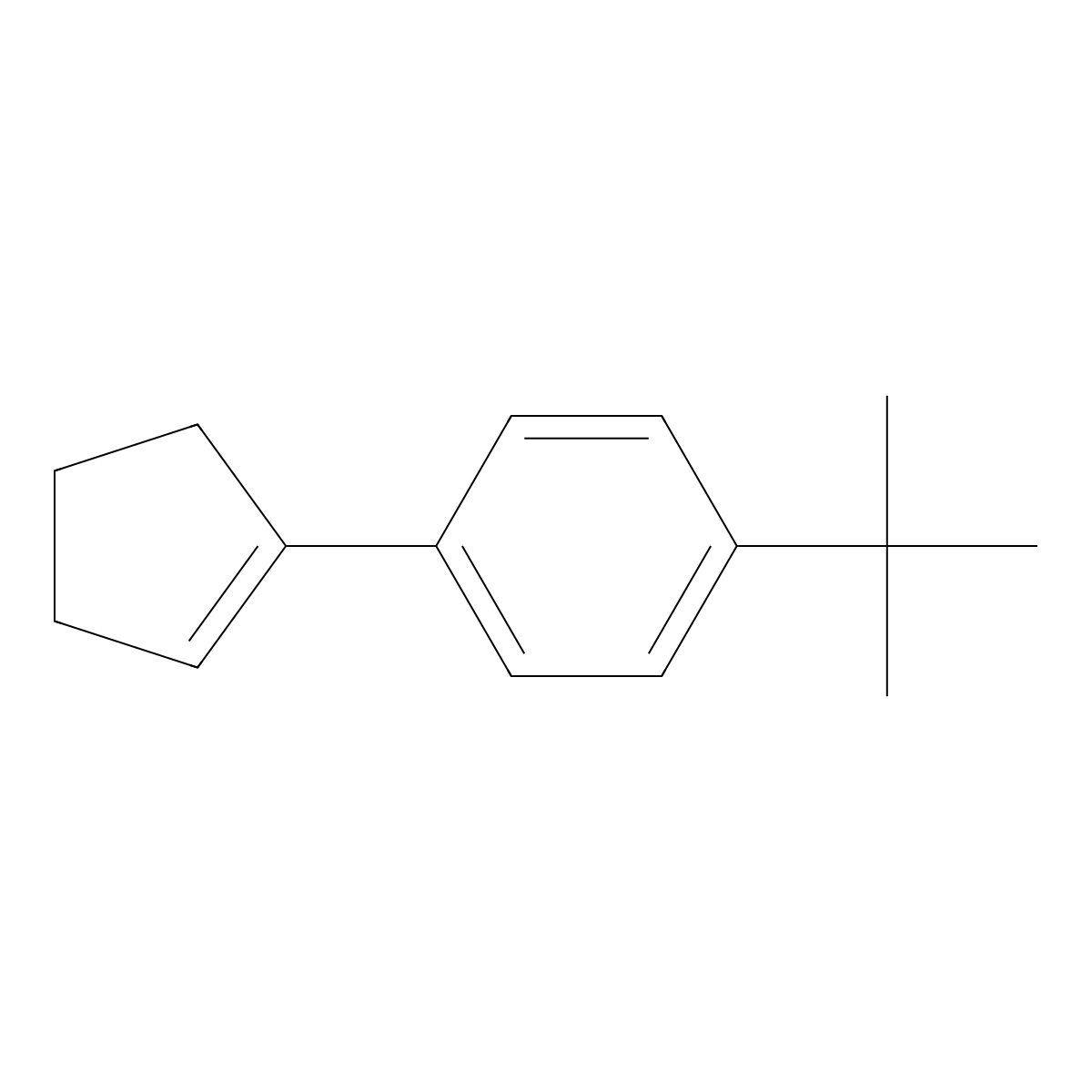 1-(Tert-butyl)-4-(cyclopent-1-en-1-yl)benzene molecular structure, CAS 387358-58-9