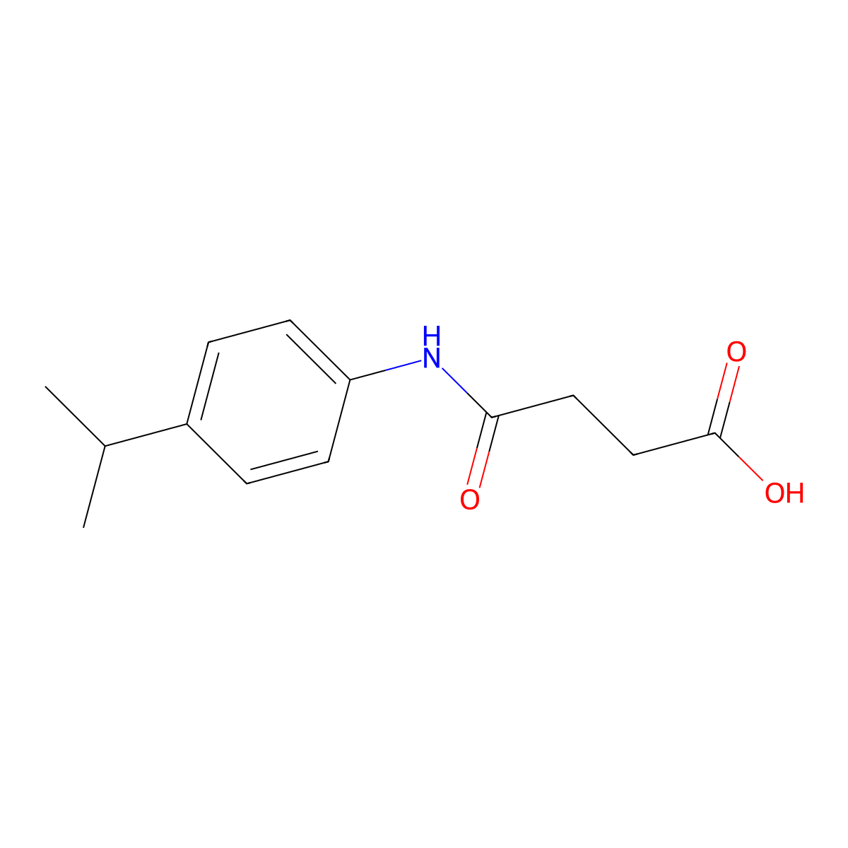 3-{N-[4-(methylethyl)phenyl]carbamoyl}propanoic acid molecular structure, CAS 387359-18-4