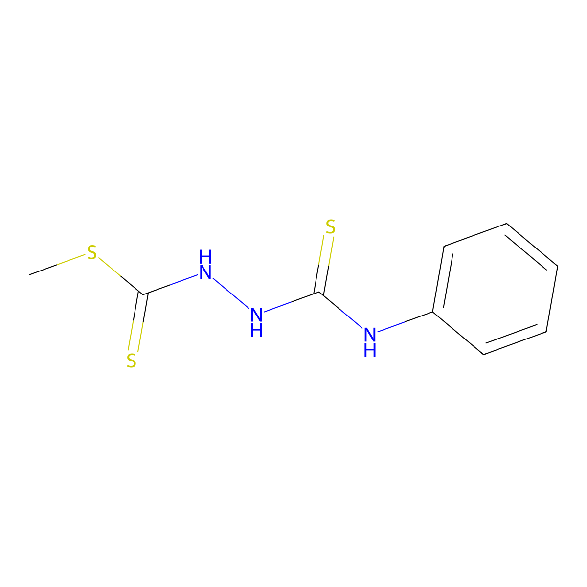 Methyl 2-(anilinocarbothioyl)hydrazinecarbodithioate molecular structure, CAS 387361-80-0