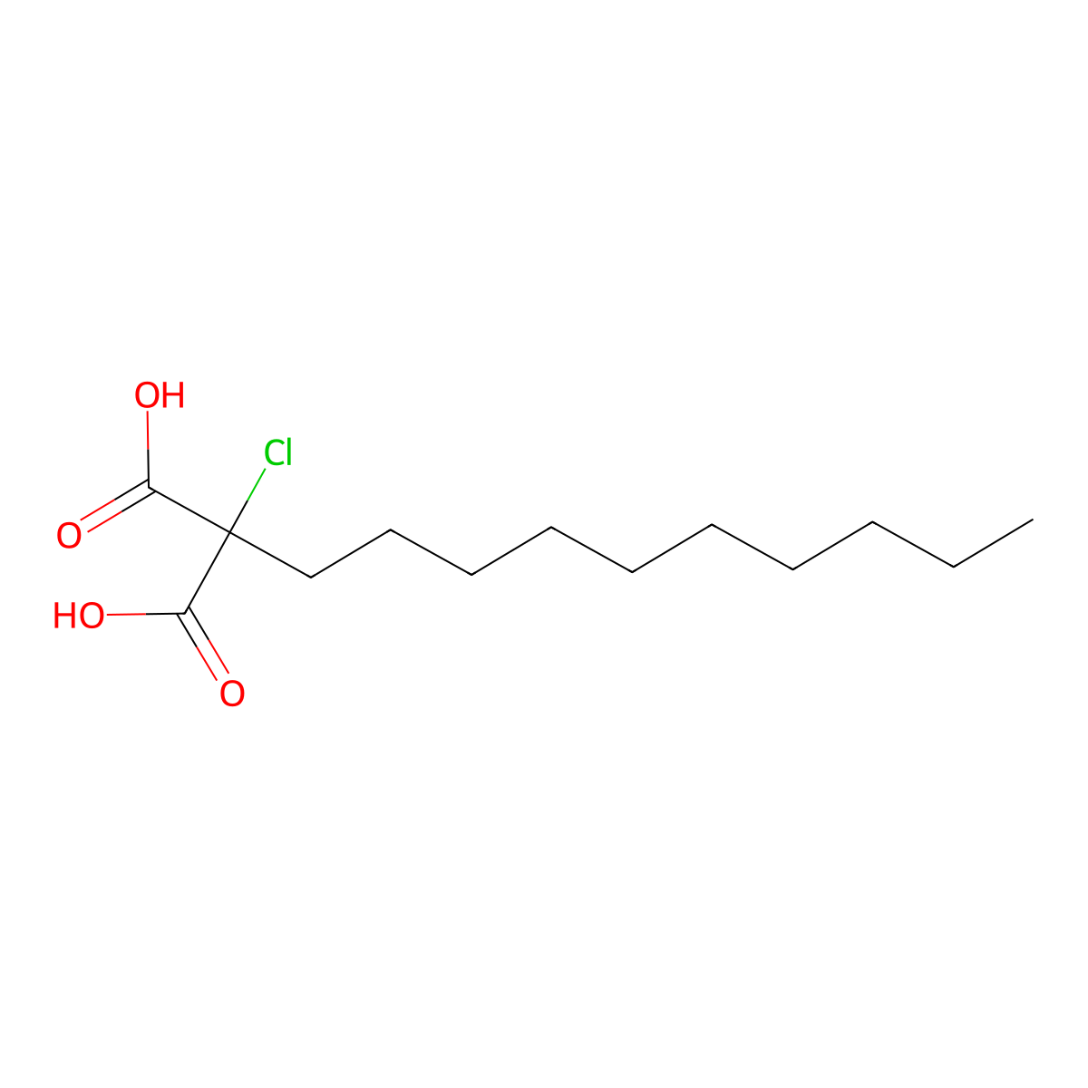 2-Chloro-2-decylmalonic acid molecular structure, CAS 387361-85-5