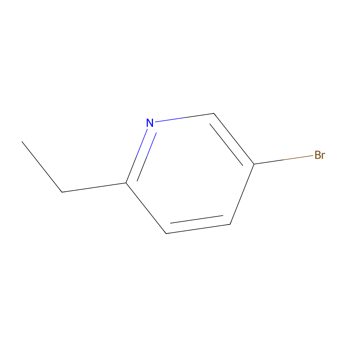5-Bromo-2-ethylpyridine molecular structure, CAS 38749-90-5