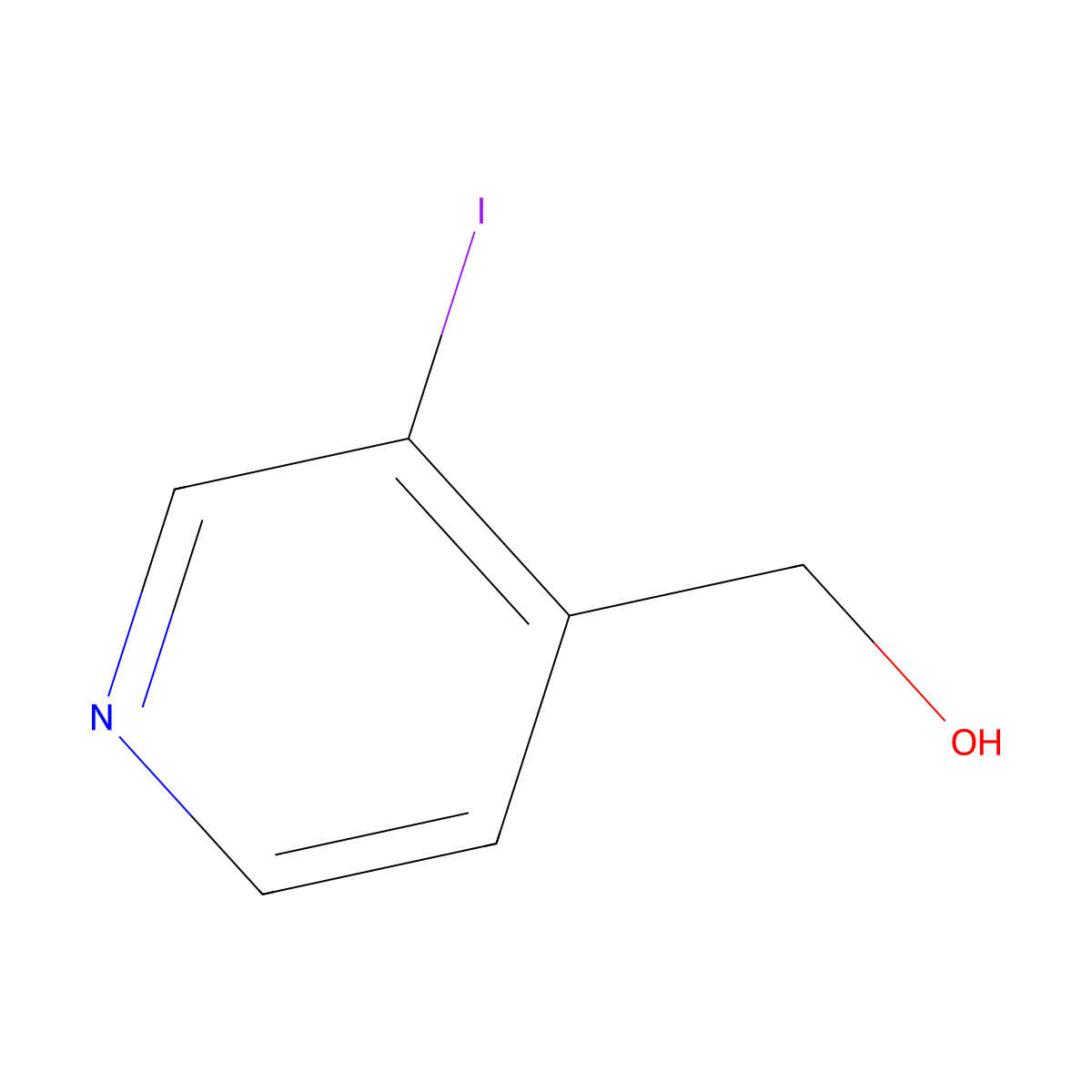 (3-Iodopyridin-4-yl)methanol molecular structure, CAS 38749-97-2