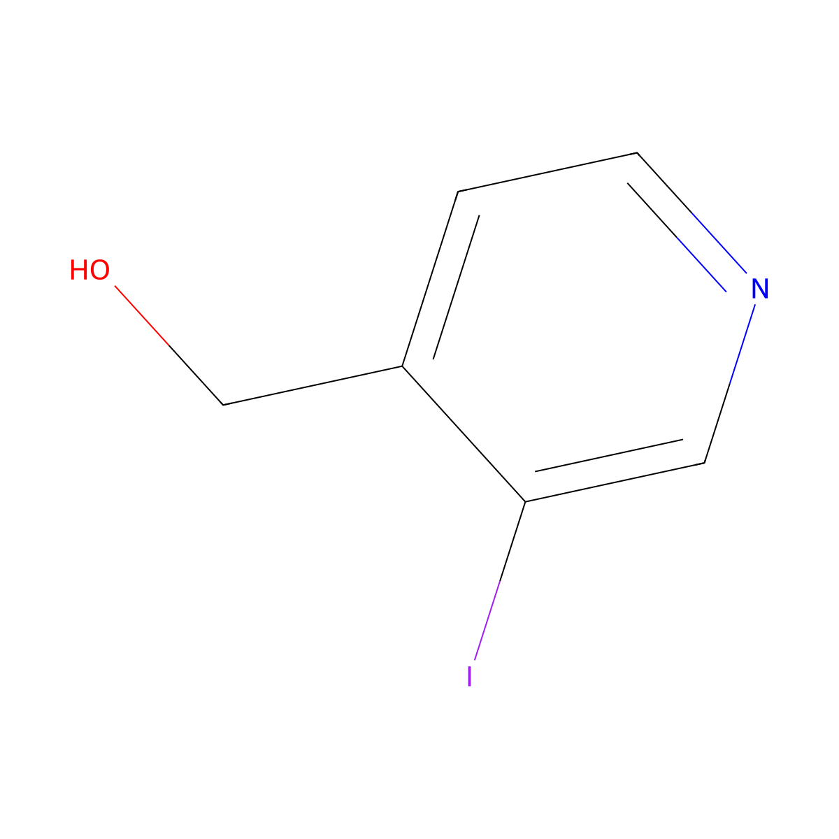 (3-Iodopyridin-4-yl)methanol molecular structure, CAS 38749-97-2