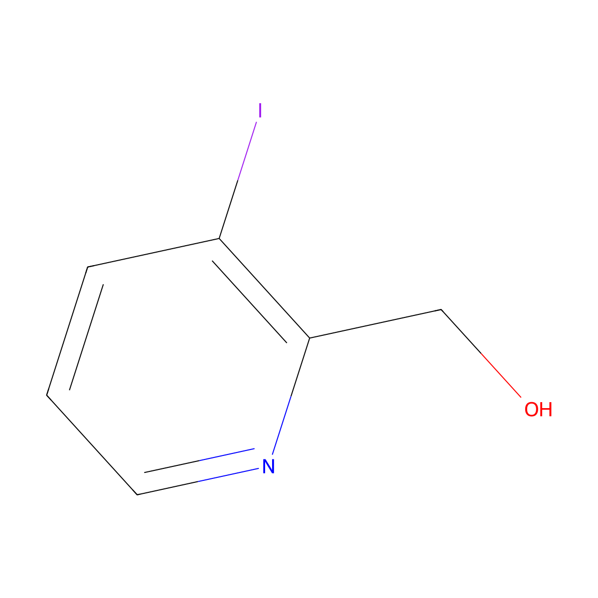 (3-Iodopyridin-2-yl)methanol molecular structure, CAS 38749-98-3