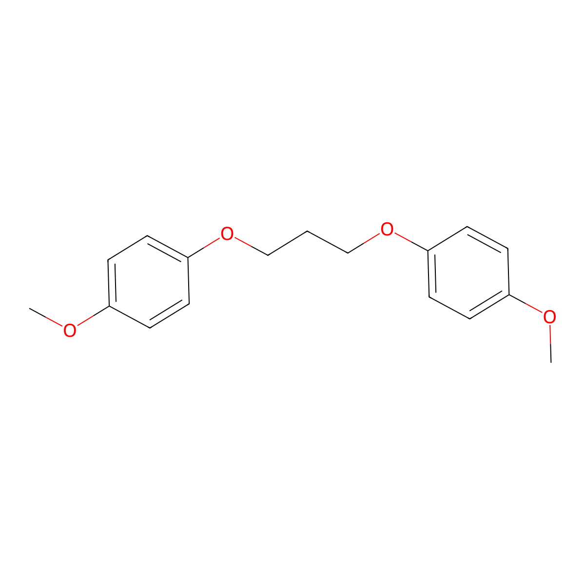 1-Methoxy-4-[3-(4-methoxyphenoxy)propoxy]benzene molecular structure, CAS 3875-75-0